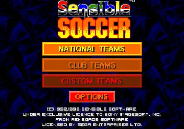 Sensible Soccer (Europe) (En,Fr,De,It) screen shot title